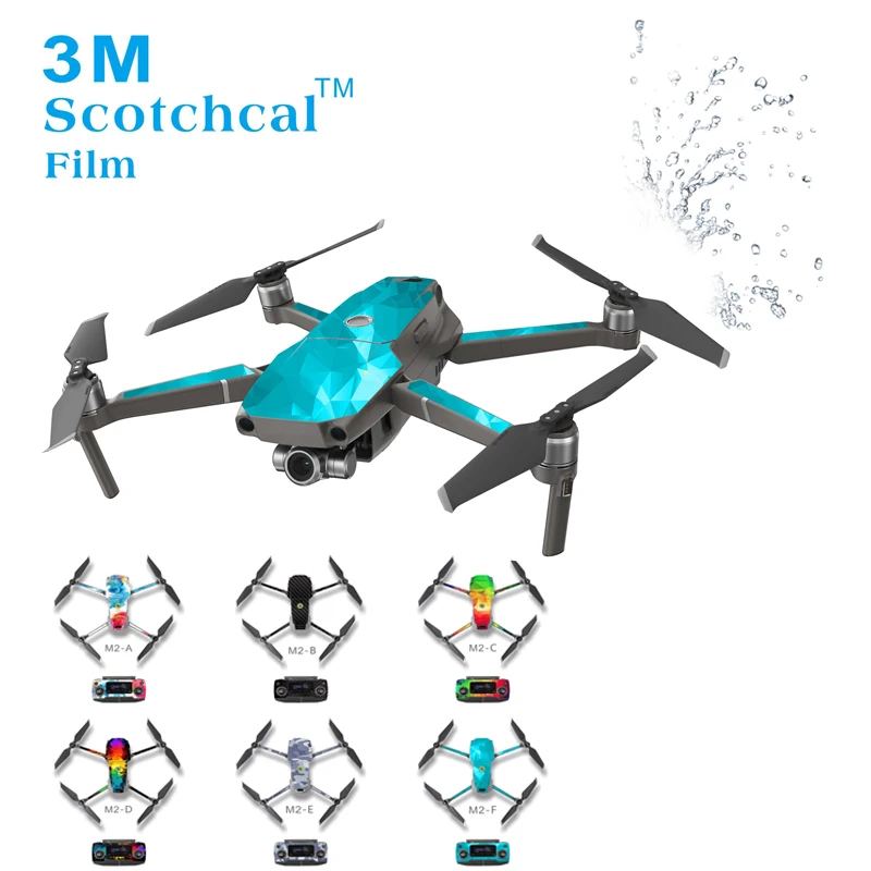 Водонепроницаемые УФ стойкие ПВХ наклейки на кожу наклейка для DJI MAVIC 2 Pro Zoom Drone