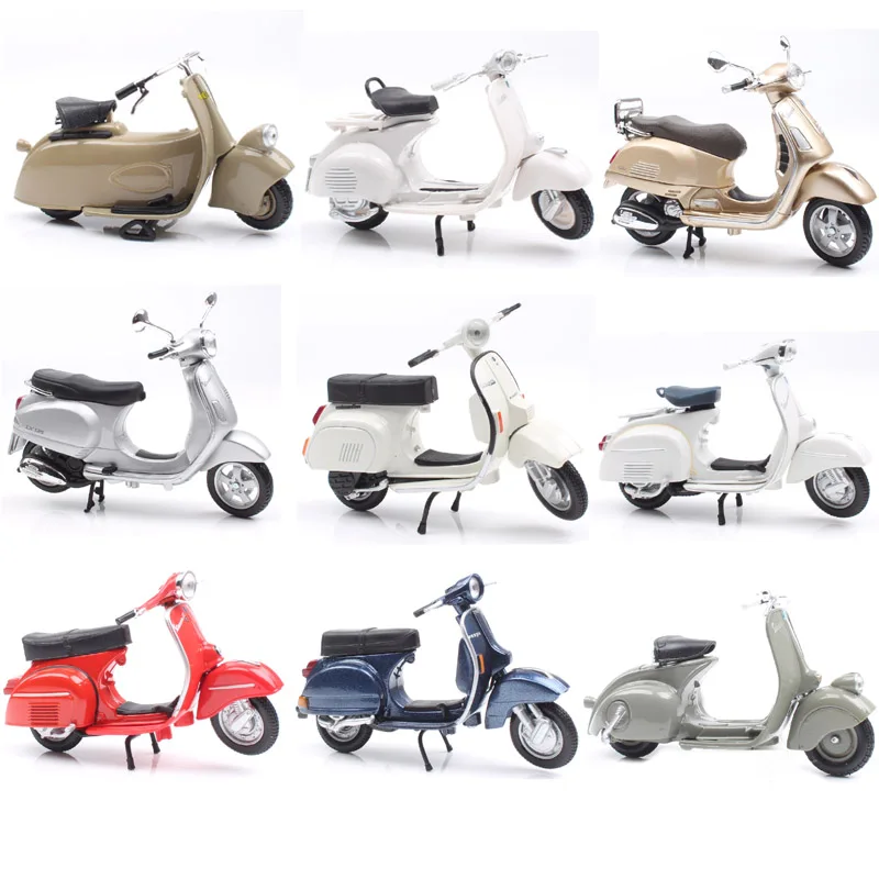 1:18 весы piaggio vespa скутер 98 PK 125 GTR P150X 300 MP5 Primavera GTS мото rcycle мото велосипед литые автомобили игрушки модель детей