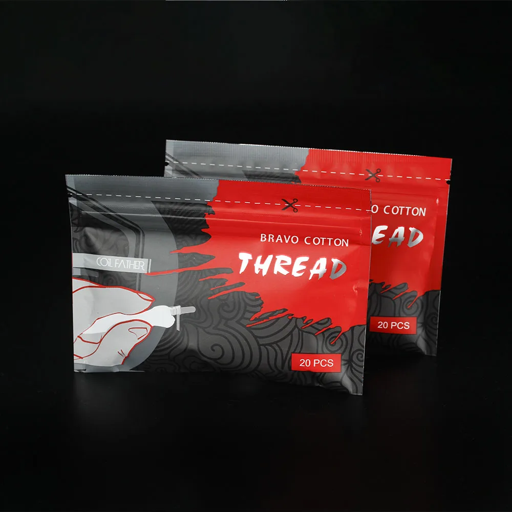 

Coil Father Organic Bravo Cotton 20pcs/Pack Electronic Cigarette Rebuildable RDA RBA DIY Atomizer Vapor Vape Cotton Heating Wire