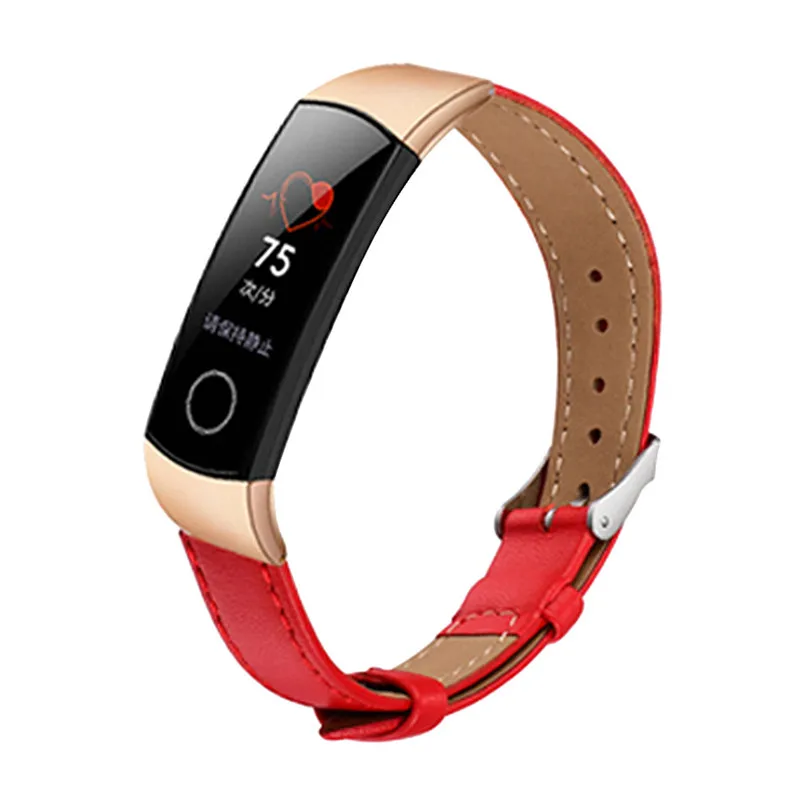 Кожаный ремешок на запястье для Huawei Honor Band 5 4 сменный Браслет часов