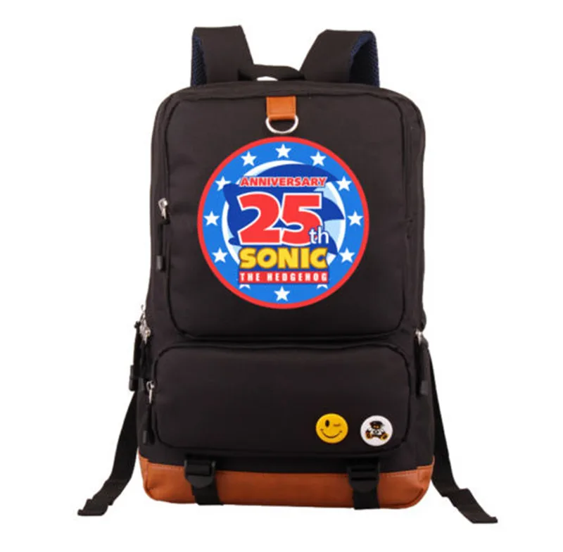 Sonic Mania Ежик юбилей 25th Школьный Рюкзак Студенческая сумка для ноутбука Рождественский подарок для мальчиков и девочек - Цвет: Style 5