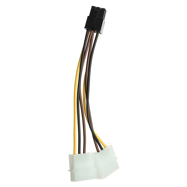 2017 двойной 4 Pin к 6 PCI E графическая карта разъем питания 12 см кабель адаптер оптовая