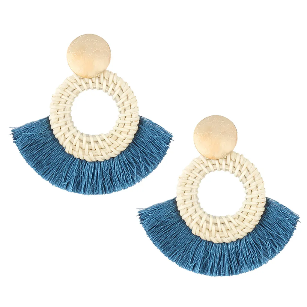 Diomedes Bohemian Statement Hot Sale Tassel Simple Light Cute New Girl&amplady Dangle Irregular Modern Jewelry Y606 | Украшения и