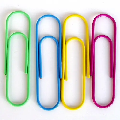 Бумажные цветные клипсы милые канцелярские аксессуары студенческие большие