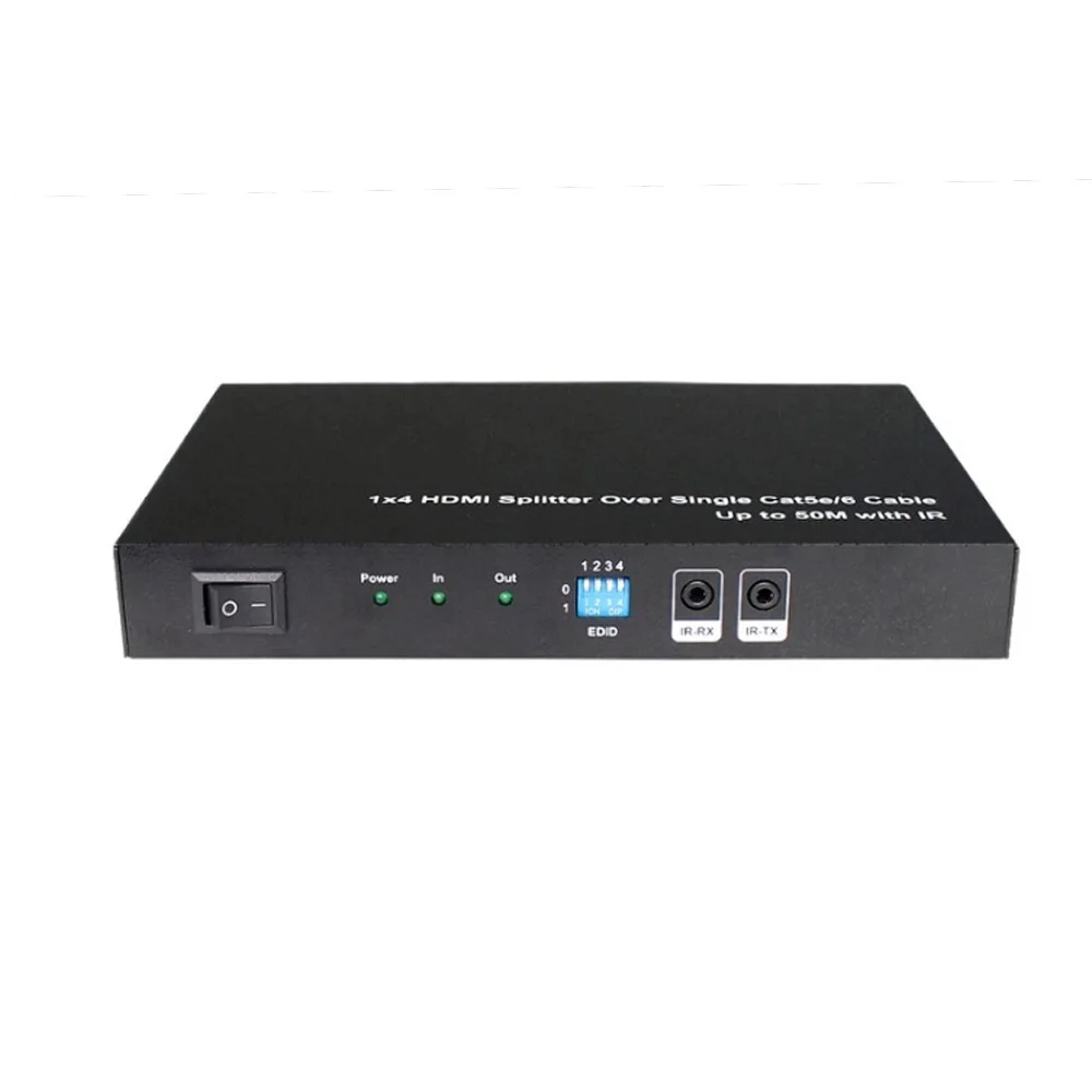 PUZHIJIE 1X4 HDMI удлинитель усилитель сплиттер через Ethernet кабель с ИК и EDID функции