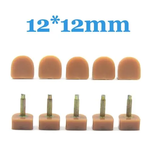Yellow-12mm 10 шт., женские протекторы на высоком каблуке, обувь на нескользящей шпильке, сменные накладки для ремонта, женские аксессуары для ухода за обувью - Цвет: Yellow-12mm
