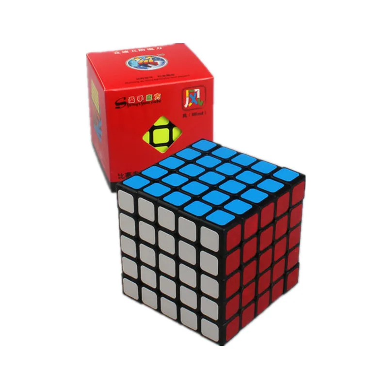 Shengshou Ветер Magic 5x5x5 Головоломка Куб 5*5*5 Скорость 64 мм площадь Cubo Magico Подарок Детям
