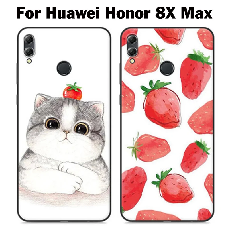 Чехол для Huawei Honor 8X Max мультяшный мягкий чехол телефона защитный 8XMax чехлы