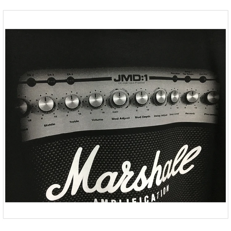 

3 designs Marshall Speaker Audio equipment Guards Rock Brand men shirt 3D fitness Punk heavy Metal Cotton long Full sleeve