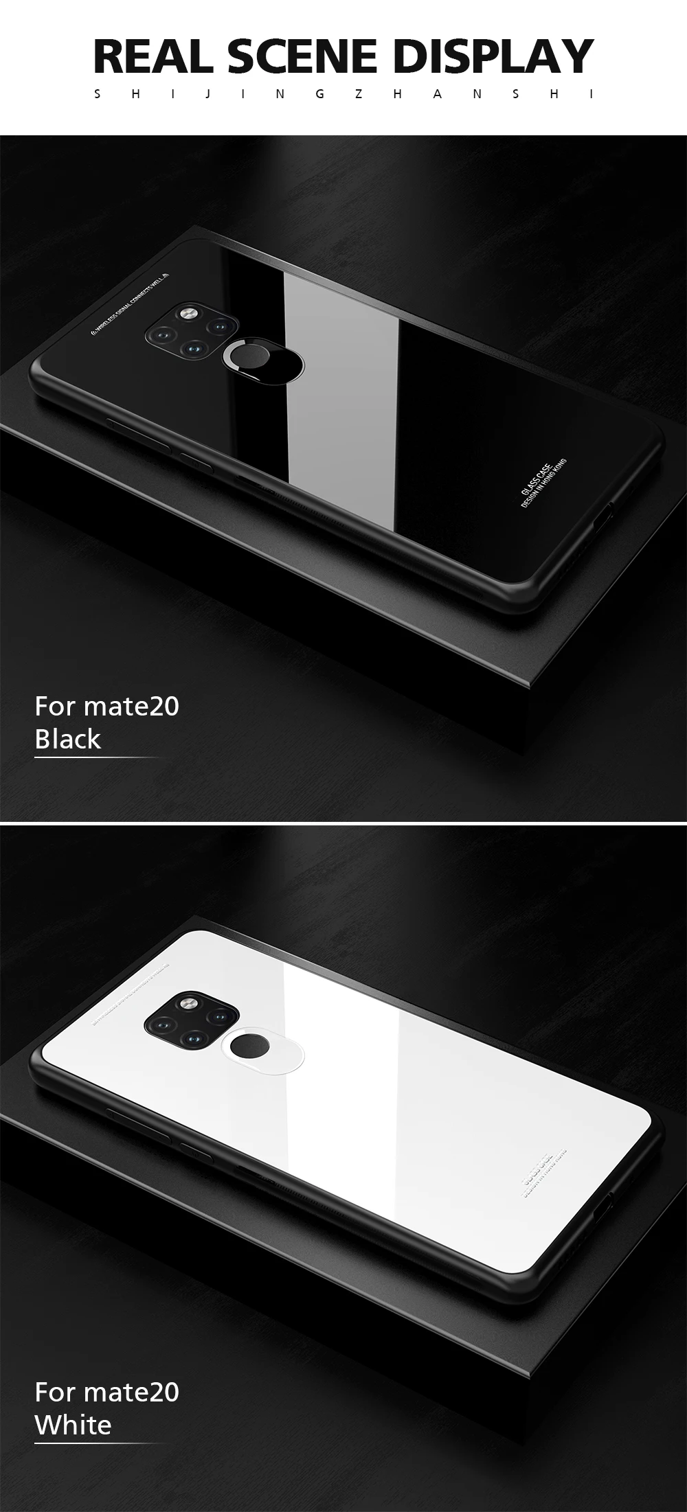 KEYSION чехол из закаленного стекла для телефона для huawei mate 20 Pro стекло нескользящий черный чехол для huawei mate 20 чехол Funda аксессуары