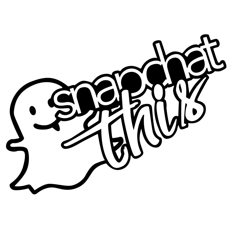 Ghost Snapchat эта Автомобильная боковая наклейка автомобильная модная оригинальность