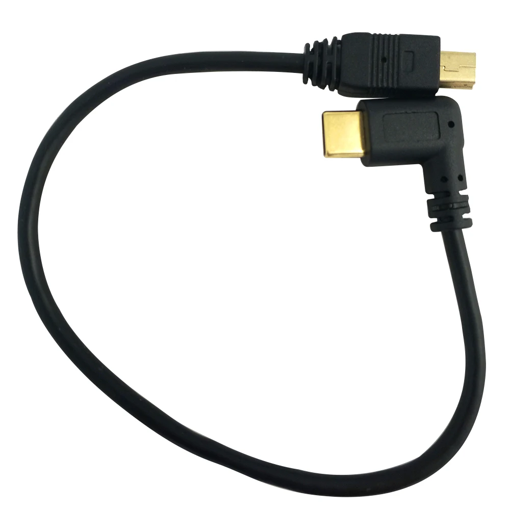 Мини-usb кабель 5 Pin папа-папа USB 3,1 type C к мини-otg кабель для передачи данных адаптер конвертер зарядный кабель длиной 25 см