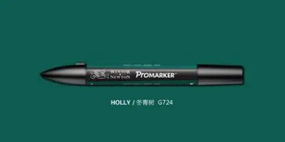 Winsor& Newton ProMarker двойной наконечник графический маркер ручка зеленые цвета кисти ручки - Цвет: holly