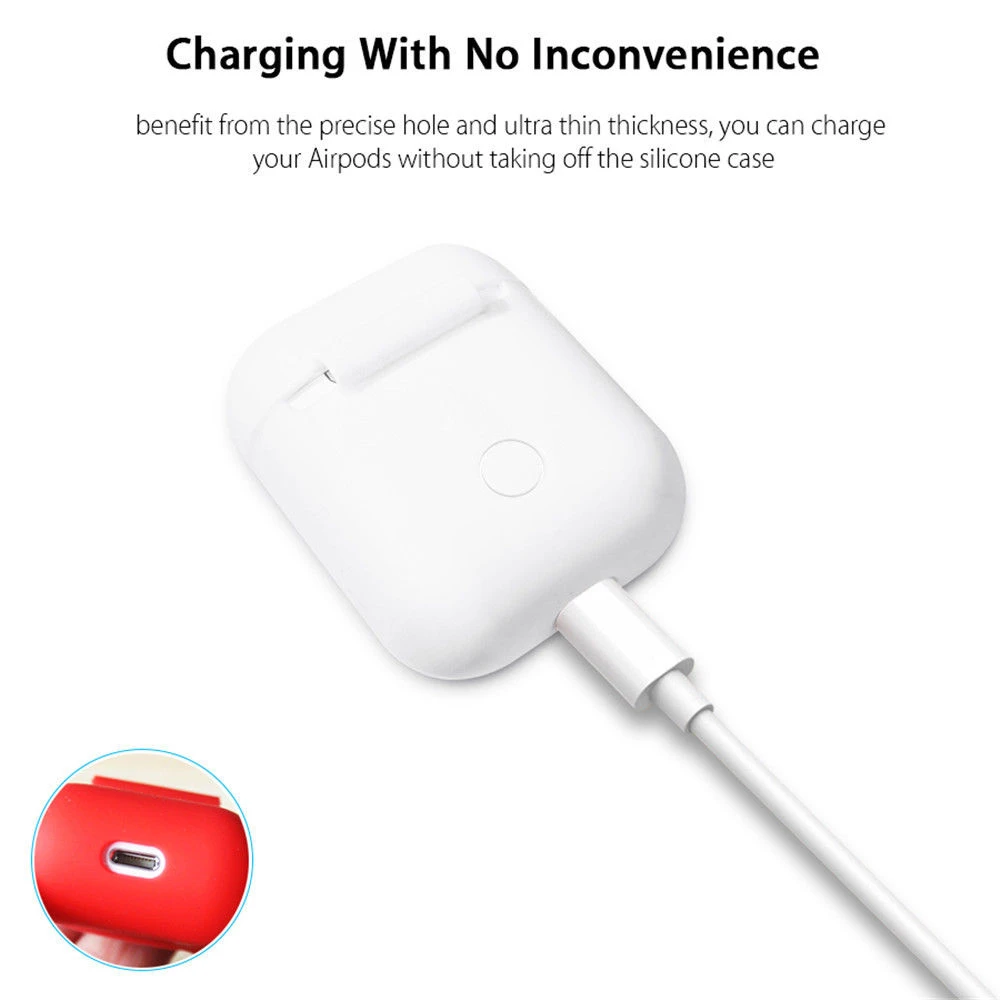 Новый мягкий силиконовый чехол для Apple Airpods противоударный AirPod Ультратонкий
