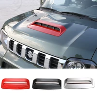 shineka auto engine air flow intake hood scoop vent cover trim decoration abs car styling accessories for suzuki jimny 2012 2015