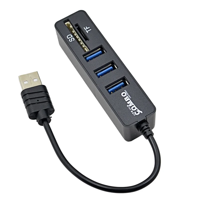 USB разветвитель для компьютера ноутбука 2 0 дюйма|Картридеры| |