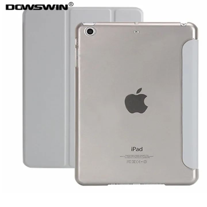 grey case DOWSWIN чехол для нового iPad 9,7 из искусственной кожи чехол 9,7 дюймов со стилусом карандаш держатель Обложка для iPad чехол A1822 - Цвет: grey case