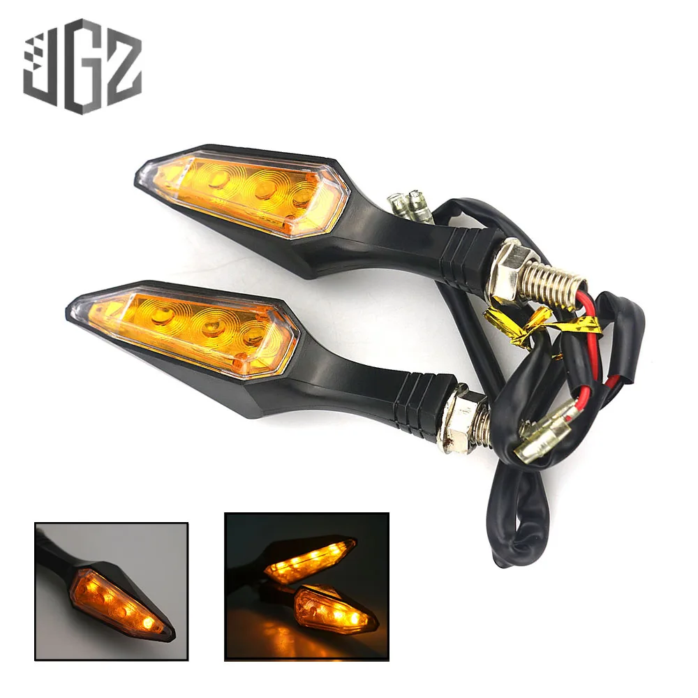Мотоцикл левый и правый поворотные сигнальные огни Светодиодный янтарный