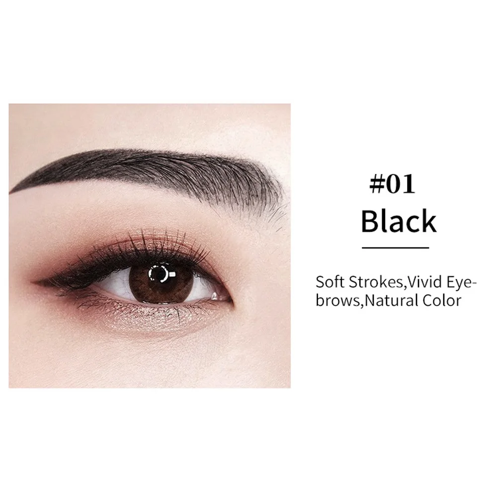 Microblading бровей Тату Pen Водонепроницаемый постоянный макияж бровей Карандаш позиционирования губ бровей cejas maquillaje - Цвет: black