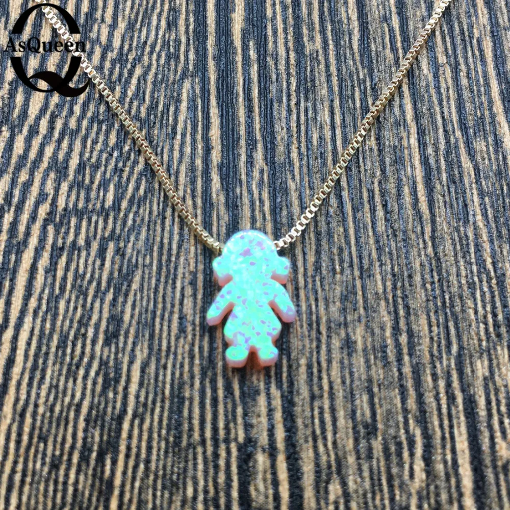 Новинка Опаловая Boys & кулон для девочек necklace прекрасное ювелирное ожерелье