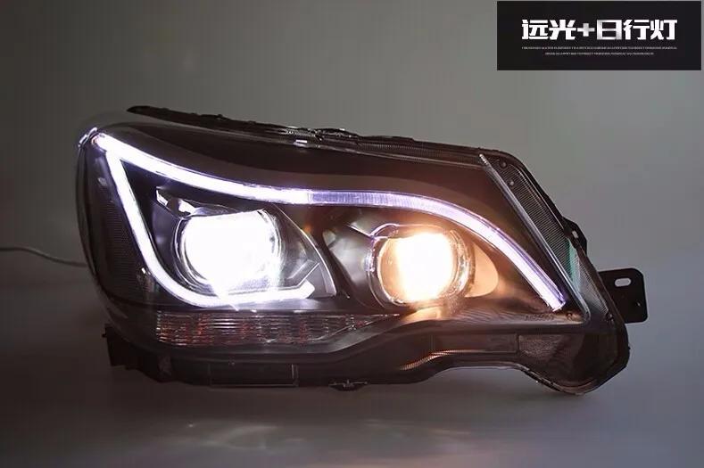Автостайлинг фары для Subaru Forester 2013-2016 светодиодный ные DRL H7 D2H Hid опция ангельский