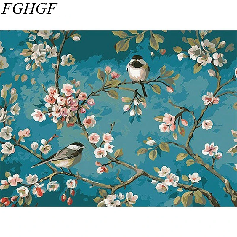 FGHGF Безрамная Картина Настенная Акриловая картина по номерам абстрактный