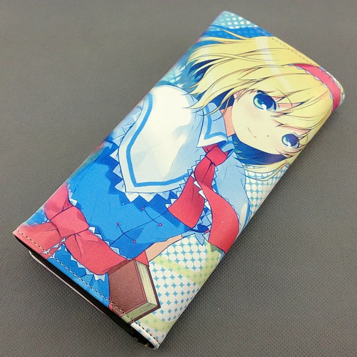 Длинный стильный кошелек из искусственной кожи с красочной печатью Аниме TouHou