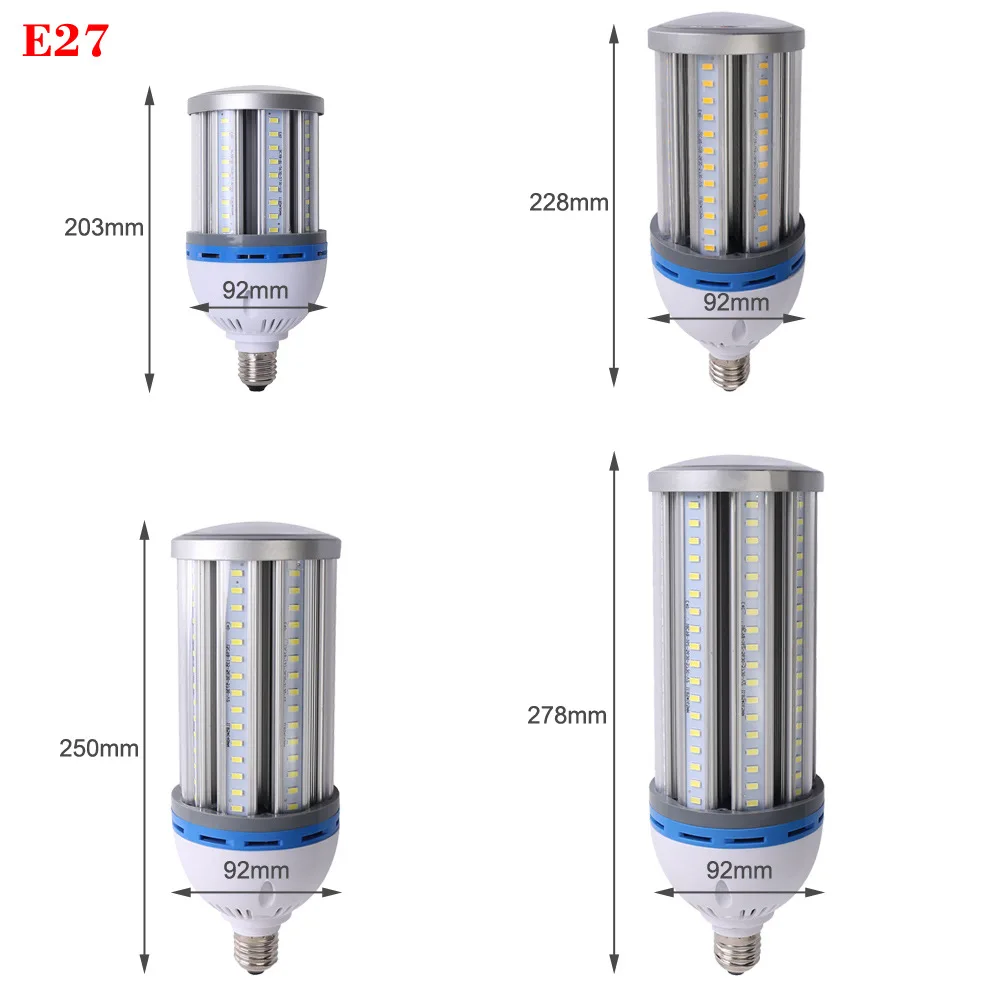 Светодиодная кукурузная лампа e27 220V 35W 45W 55W 65W домашнее освещение уличная