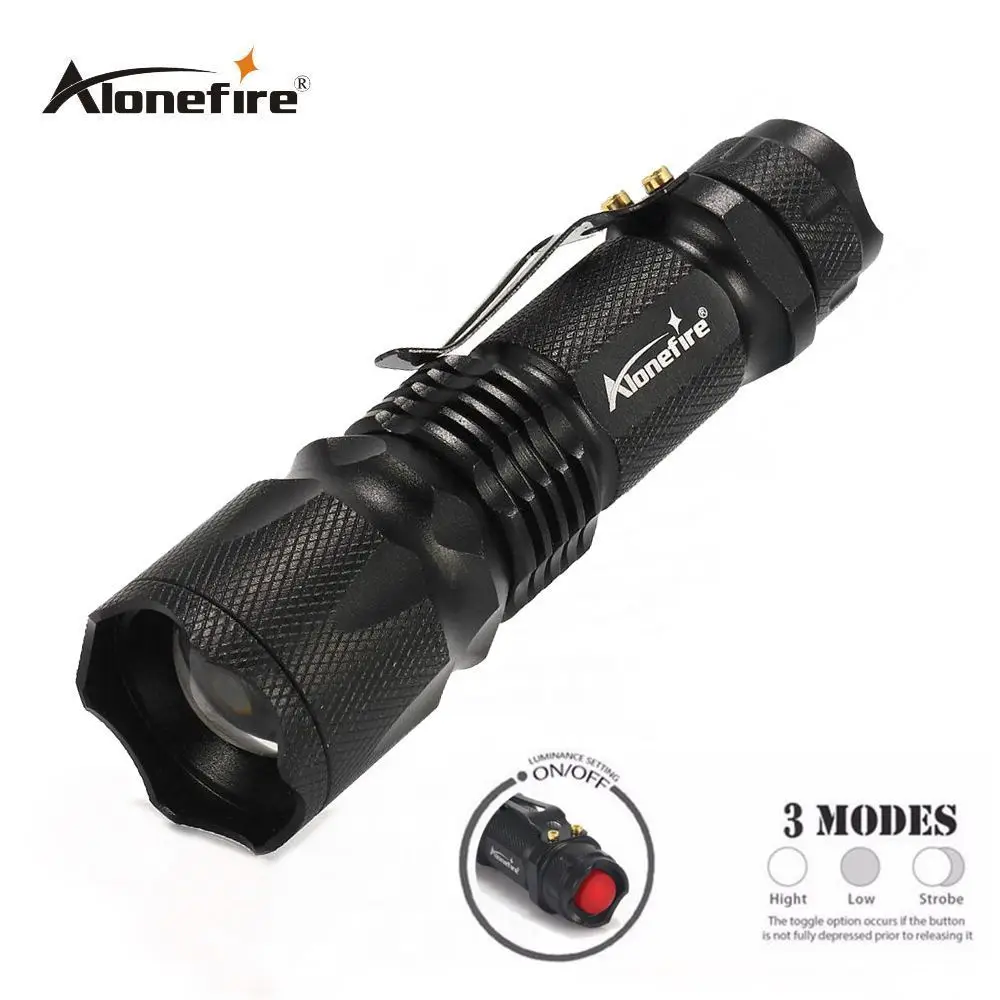 AloneFire X330 Мини светодиодный фонарь Водонепроницаемый масштабируемый фонарь Портативный уличный светодиодный фонарь для кемпинга