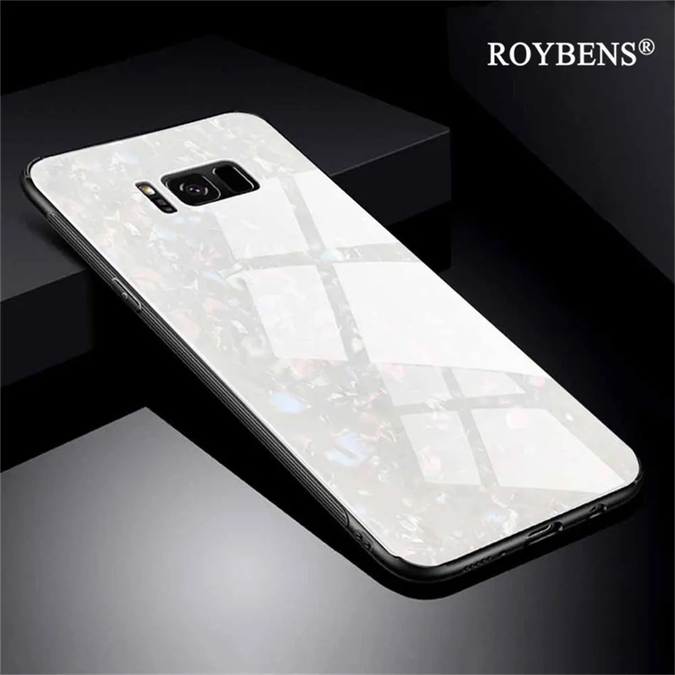 Tempered Glass Phone Case For Samsung Galaxy S8 S9 Cover Luxury Marble Shell Note 8 TPU Frame Back Cases Plus |