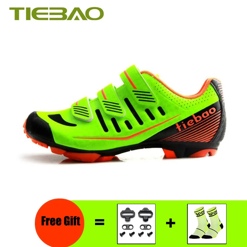Cleats for 1712 G Tiebao, профессиональные горные велосипедные кроссовки, обувь для велоспорта, spd педали, гоночная спортивная обувь, дышащая, MTB, самоблокирующаяся - Цвет: Cleats for 1712 G