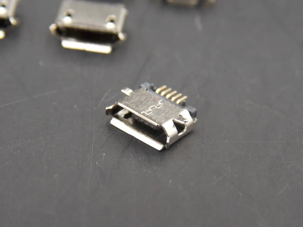 Горячее предложение 20 шт. гнездовой разъем Micro USB Тип B 180 Градусов 5-Контактный SMD SMT