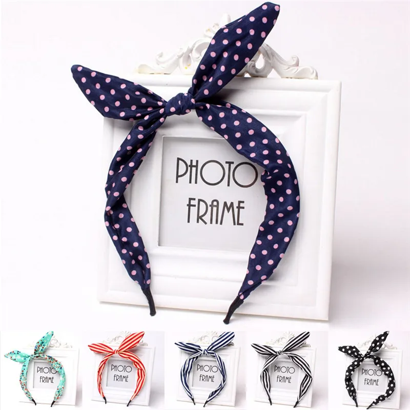 1pc Women Girls Hair Band Accessories for Floral Flower Headband Fabric Butterfly Bow Knot Head Rabbit Ears Headbands | Тематическая