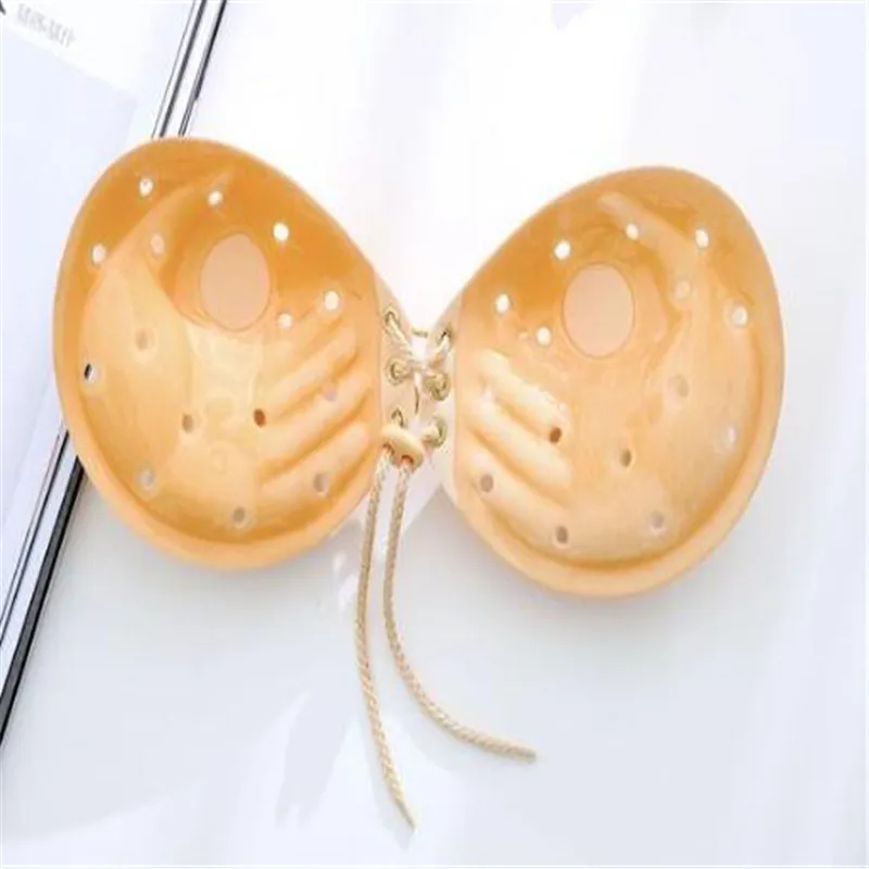 100pcs/	New Sexy bra Women Self Adhesive Strapless Breathable Stick Gel Silicone Push Up Invisible Bra seamless Intimates bras