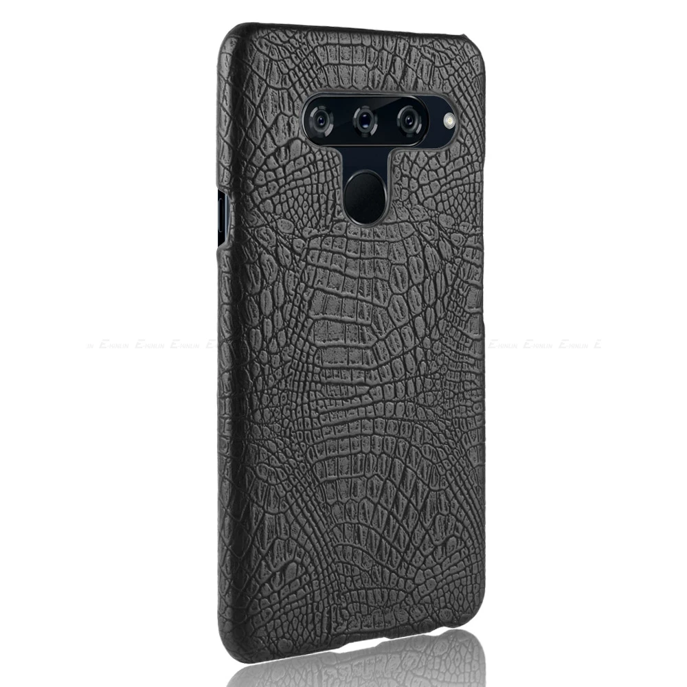 Змеиная крокодиловая задняя крышка кожаный чехол для LG V50 5G V40 V30S V30 G8S G8 G7 Plus ThinQ Q8 Q7