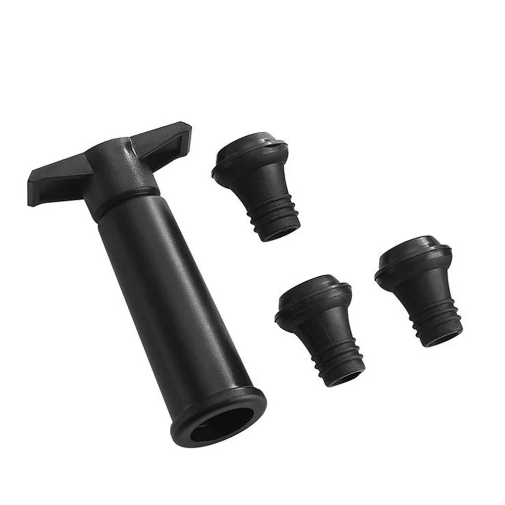 1 Pump 3 Stoppers Вакуумный упаковщик винных бутылок с 4 пробками, инструмент для приготовления пищи, кухонные принадлежности - Цвет: 1 Pump 3 Stoppers