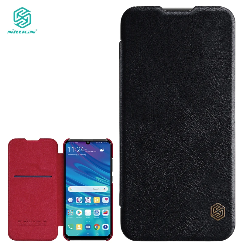 Кожаный чехол Nillkin Qin для Huawei P Smart чехлы книжки телефонов Роскошный