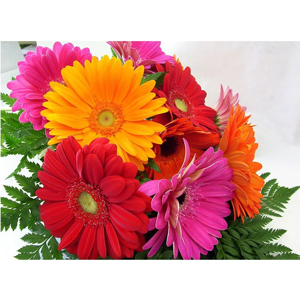 Алмазная мозаика 5D сделай сам цветная Хризантема для подарка матери алмазная