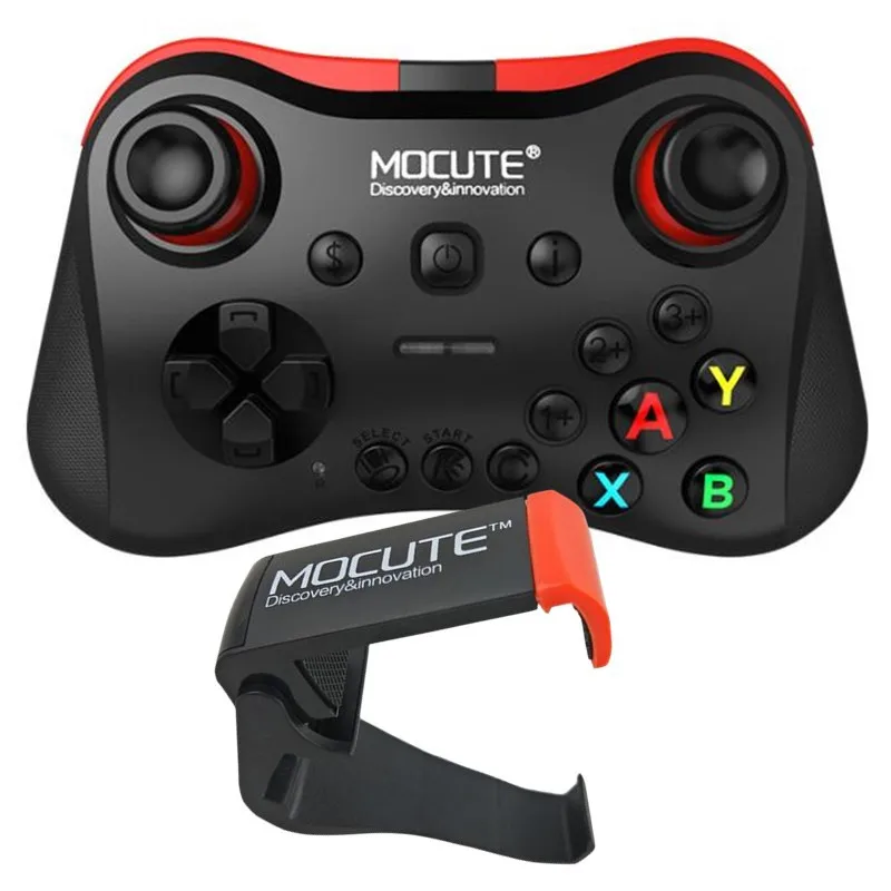Mocute 056 Bluetooth геймпад мобильный Джойстик Android беспроводной VR контроллер смартфон планшет ПК телефон Смарт ТВ+ держатель