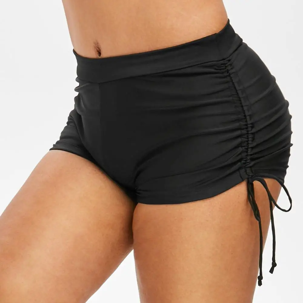 Модные женские плавки шорты купальник кружевные эластичные спортивные брюки для