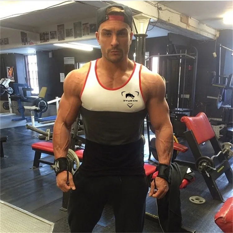 Maoxzon Mens Slim Beauty Fitness Tank Tops For Male Summer Casual Bodybuilding Jogger Muscle Gymnasium Sleeveless Shirts Vests | Мужская