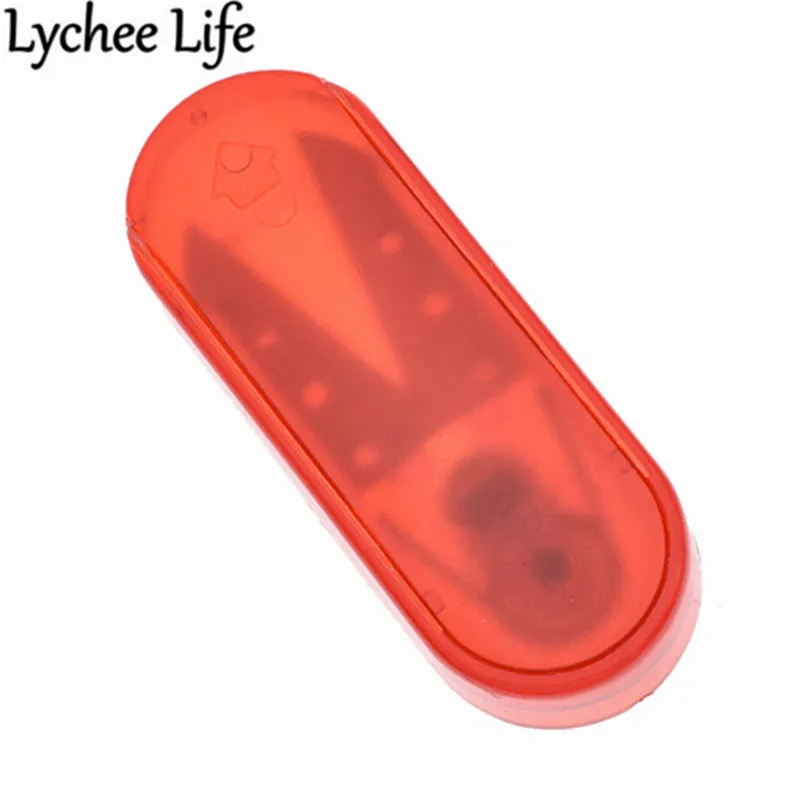 Lychee Life мини безопасные ножницы случайный цвет ABS ножницы из нержавеющей стали DIY Ручная работа швейная одежда текстильные аксессуары