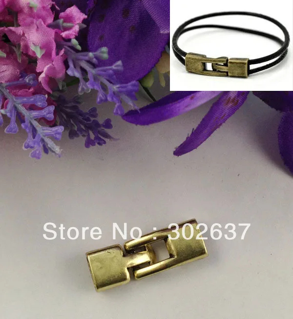 

FREE SHIPPING 5 Sets Antiqued Bronze Hook Clasps for 10x4.5mm Leather Bracelet A15090B