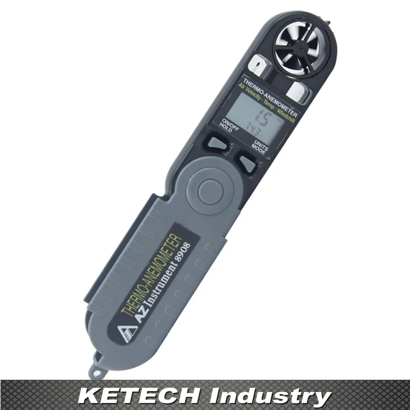 

AZ8908 Handheld Pocket Wind Speed Meter Digital Anemometer