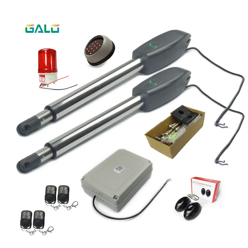 

300kg ~400kg 700lbs Double Arm electric Automatic Swing gate motor dooropener(photocell lamp keypad gsm lock optional)