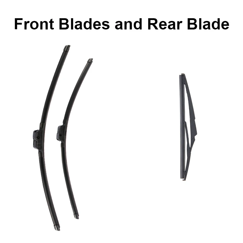 Front and Rear REFRESH Щетки стеклоочистителя для Peugeot 407 с боковыми штифтами 2004 2005 2006 2007 2008 2009 2010 - Цвет: Front and Rear