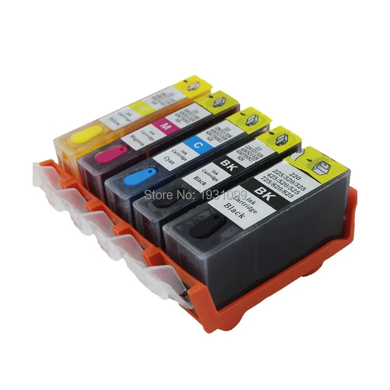 

YOTAT 5pcs Full ink refillable PGI-425 CLI-426 ink cartridge PGI425 CLI425 for canon PIXMA MG5140 MG5240 MG5340 IP4840 printer