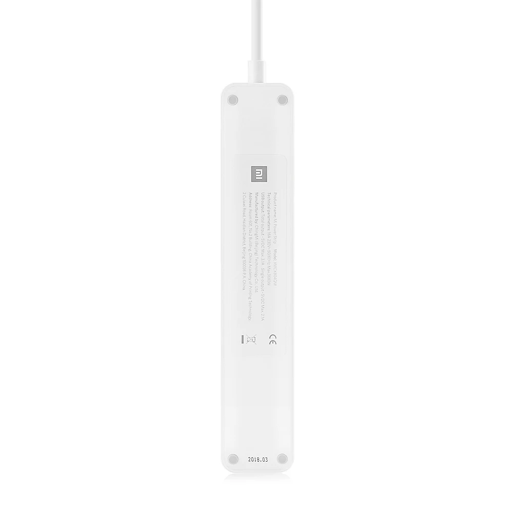 Xiaomi Mi силовая полоса 3 выхода USB порт разъем 1 4 метров длина кабеля удлинитель