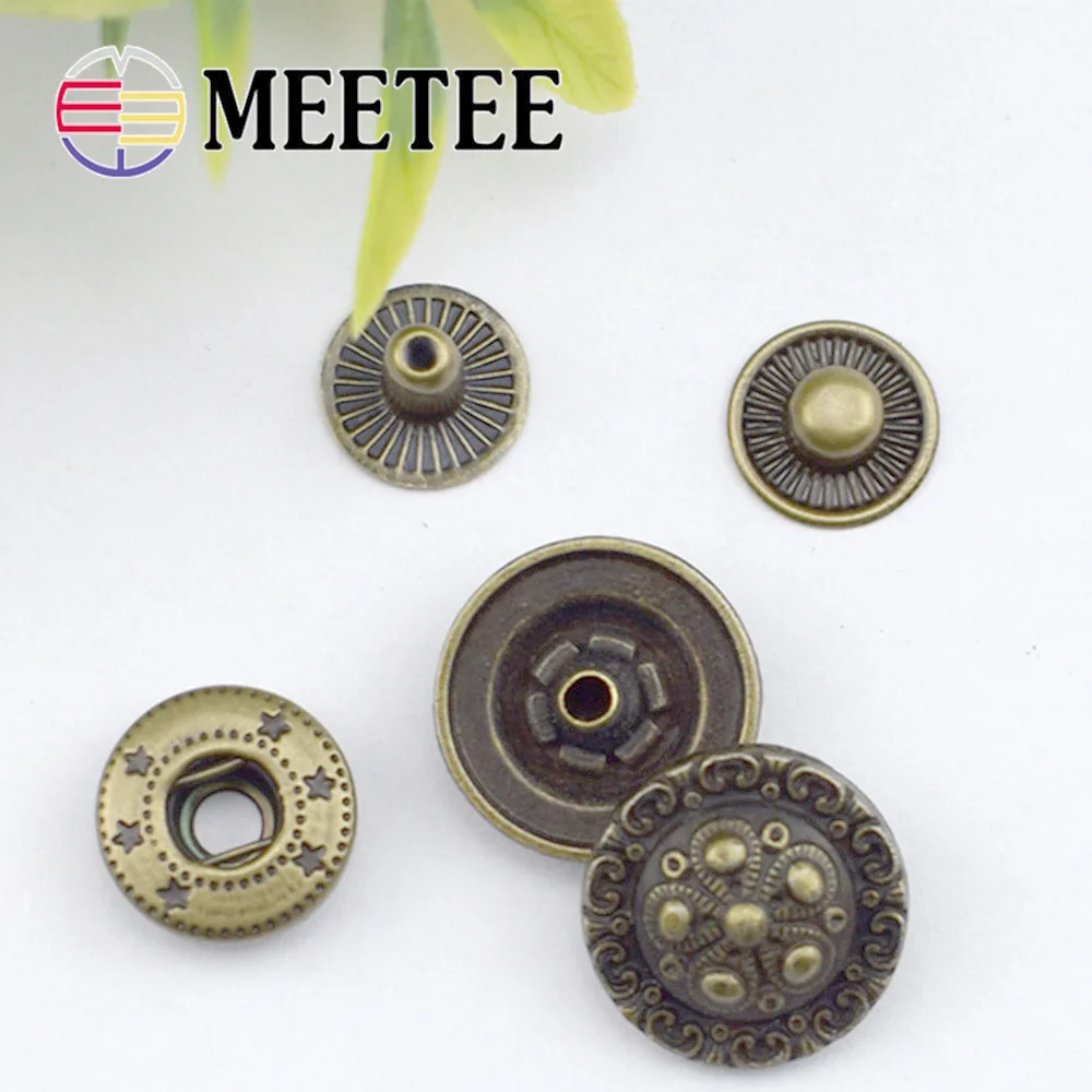 10 pcs/lot Restoring ancient ways design Snap Fastener leather wallet snap buttons DIY Garment accessories D3-7 | Дом и сад