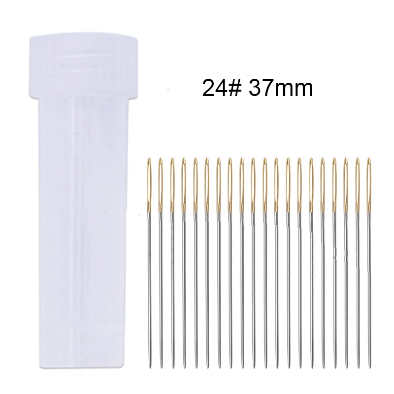 20 шт./корт. Швейные иглы для вышивки крестиком с хвостом инструменты рукоделия